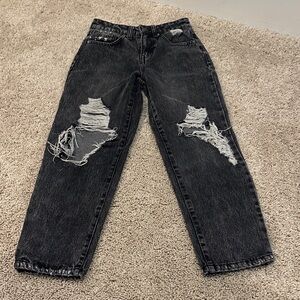 RSQ Kids Distressed Black Jeans